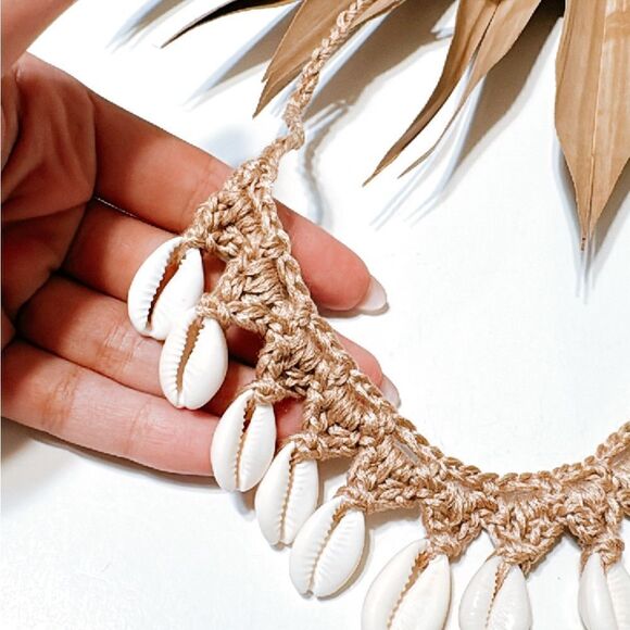 Boho shell necklace S737 - Picture 3 of 3